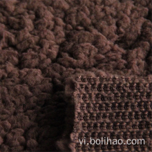 Vải lông cừu 100% Polyester Sherpa
